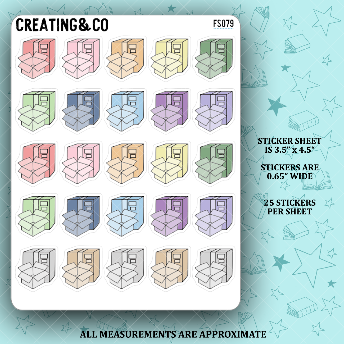 Package Icon Functional Stickers - FS079