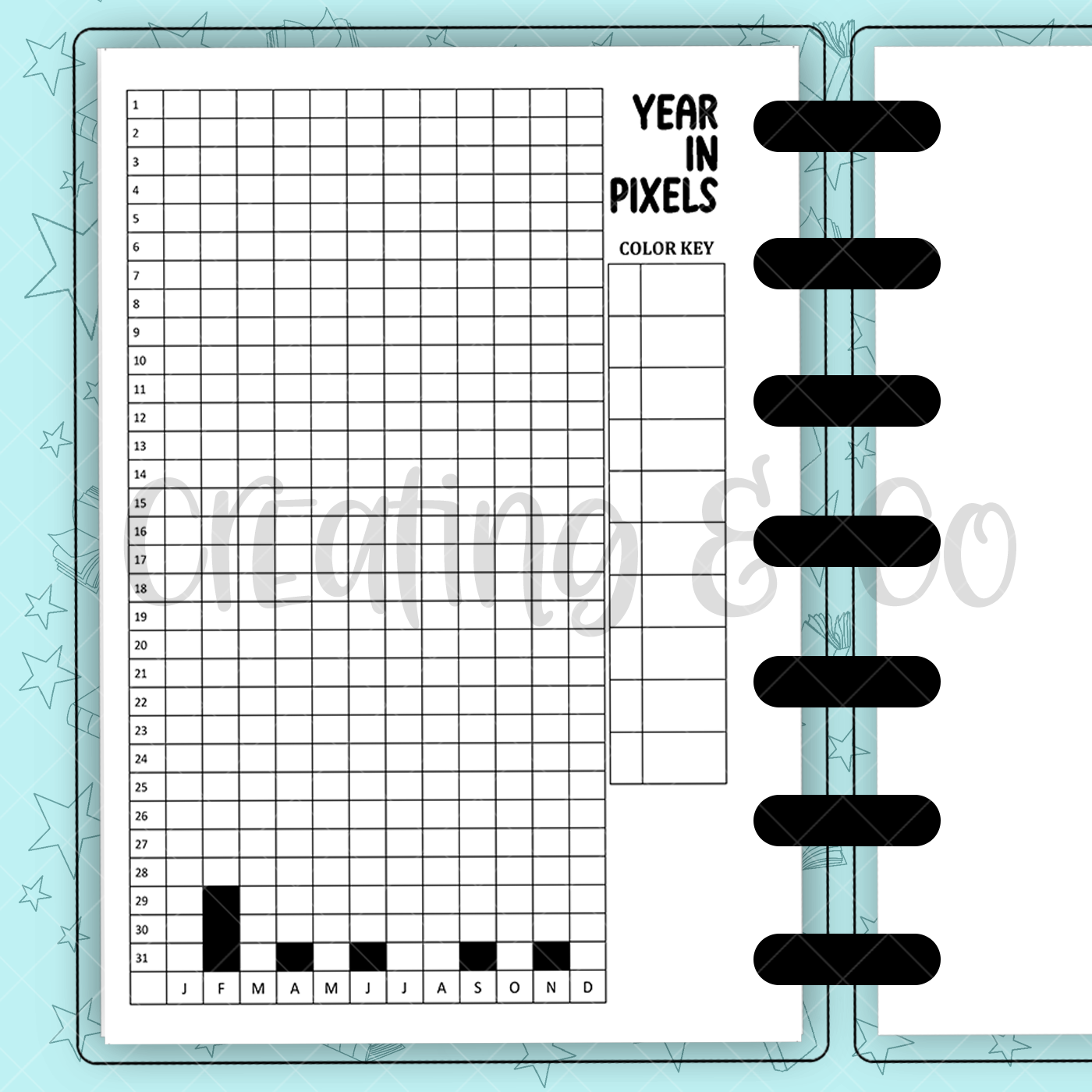 2025 Year Overview Bookish Inserts Build Your Own Book Journal System