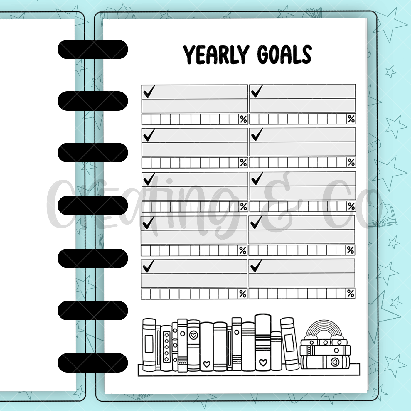 2025 Year Overview Bookish Inserts Build Your Own Book Journal System