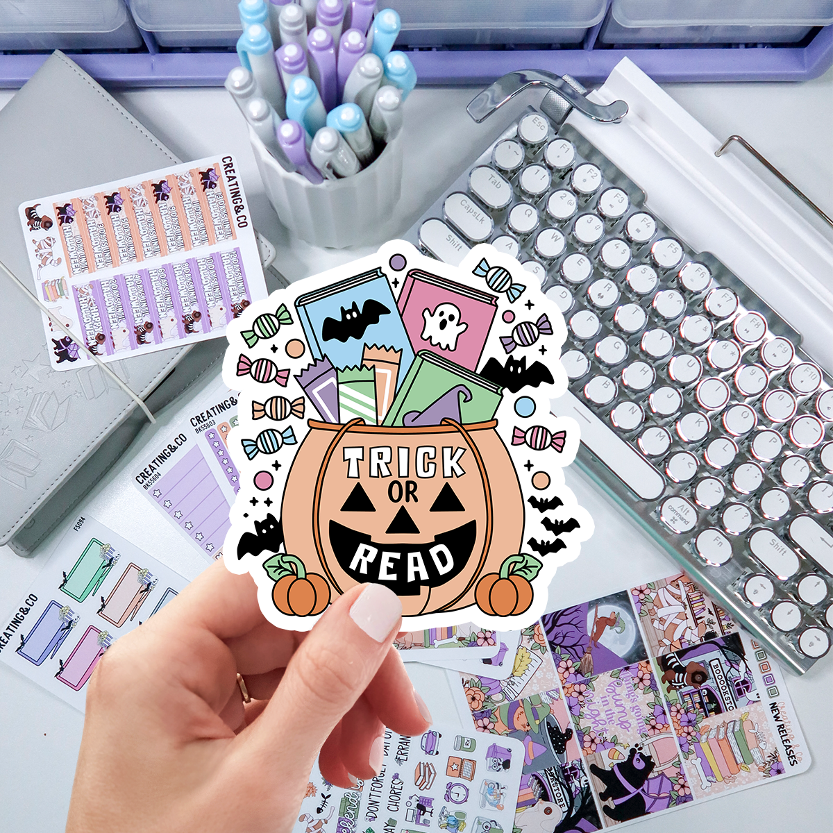 Trick or Read Vinyl Die Cut Sticker - TORV