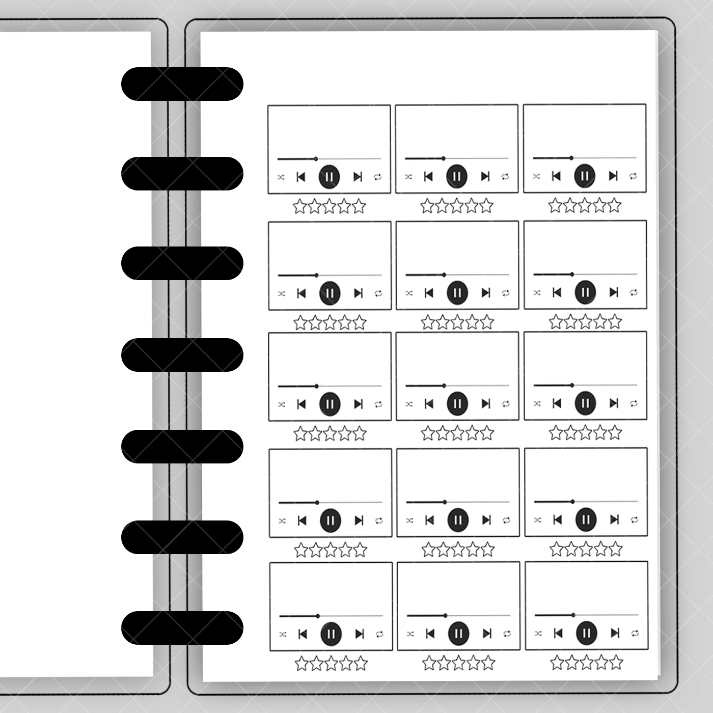 Audiobook or Podcast Insert for Build Your Own Book Journal System