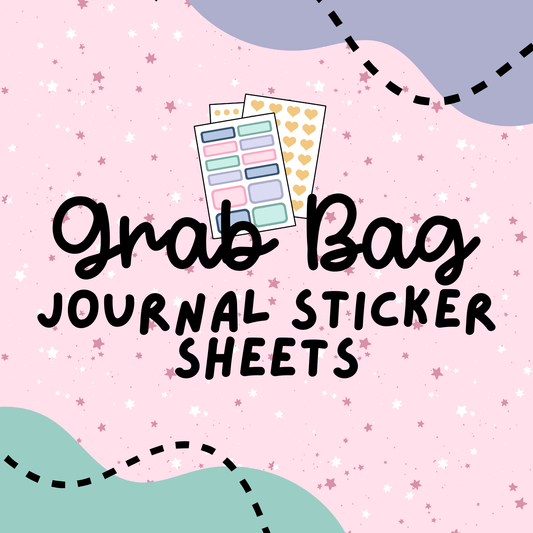 Journal Sticker Sheet Grab Bag - 5 Sheets