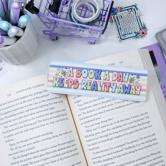 Book a Day, Reality Away Bookmark
