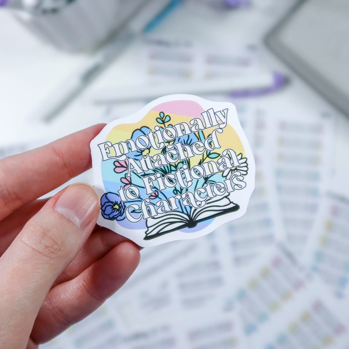Emotionally Attached to Characters Mini Vinyl Sticker - EACMV