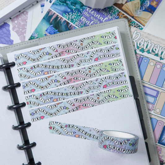 Bookish Friendship Bracelet Foiled Washi Tape - BFBWT