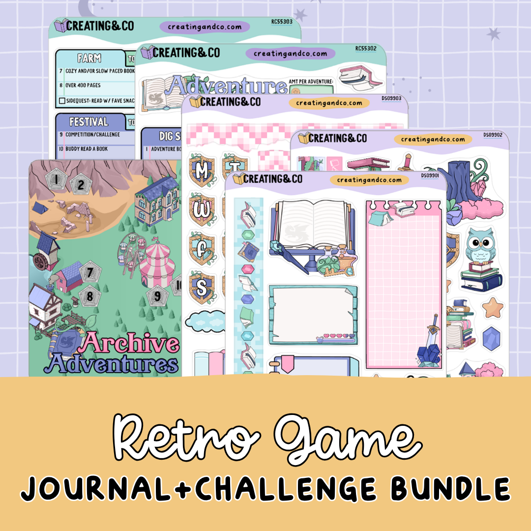 Archive Adventures Journal + Challenge Sticker Bundle