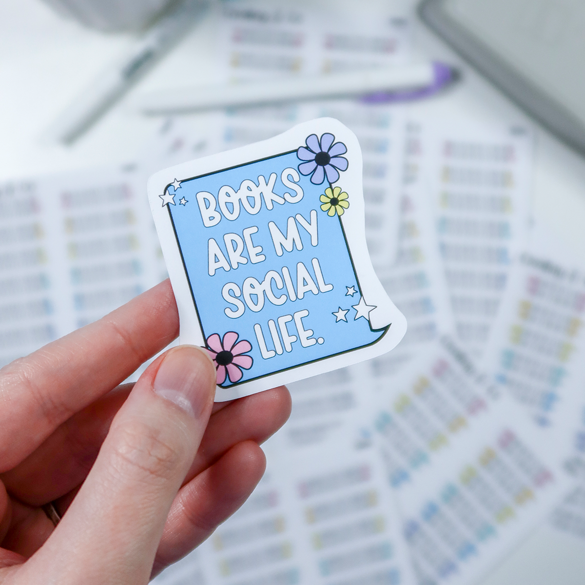 Books Social Life Mini Vinyl Sticker - BSLMV