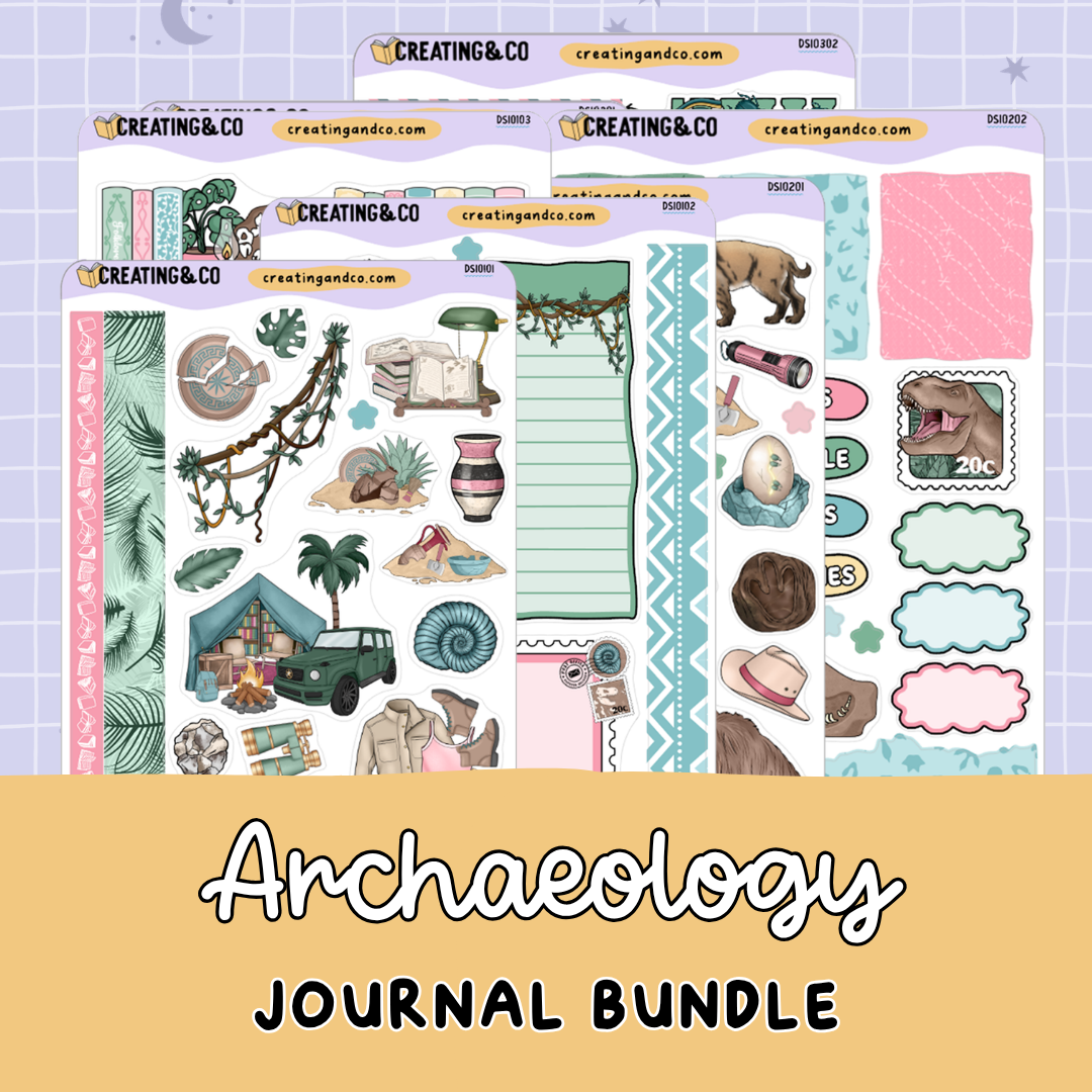 Archaeology Journal Sheets (3 Sets) Bundle