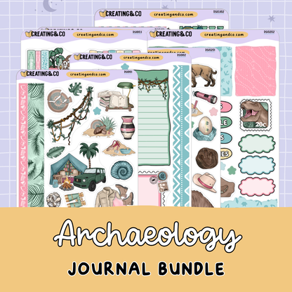 Archaeology Journal Sheets (3 Sets) Bundle