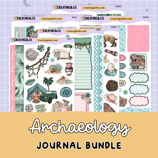 Archaeology Journal Sheets (3 Sets) Bundle