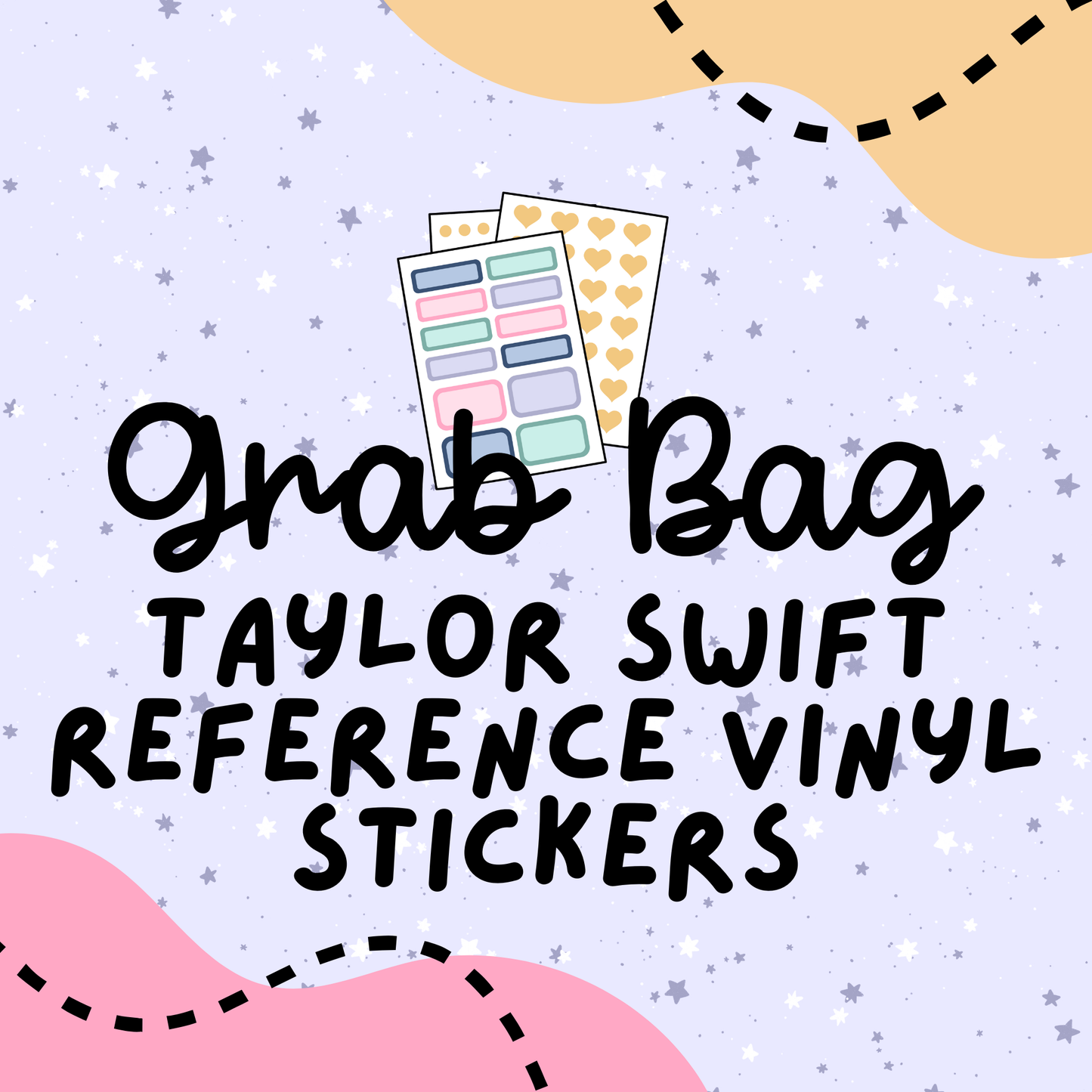 Taylor Swift Reference Vinyl Grab Bag - 7 Vinyl Stickers