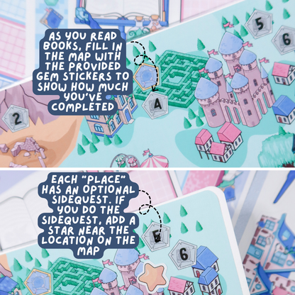 Retro Bookish Adventure Game - Archive Adventures - Decorative Map Reading Challenge - RC553