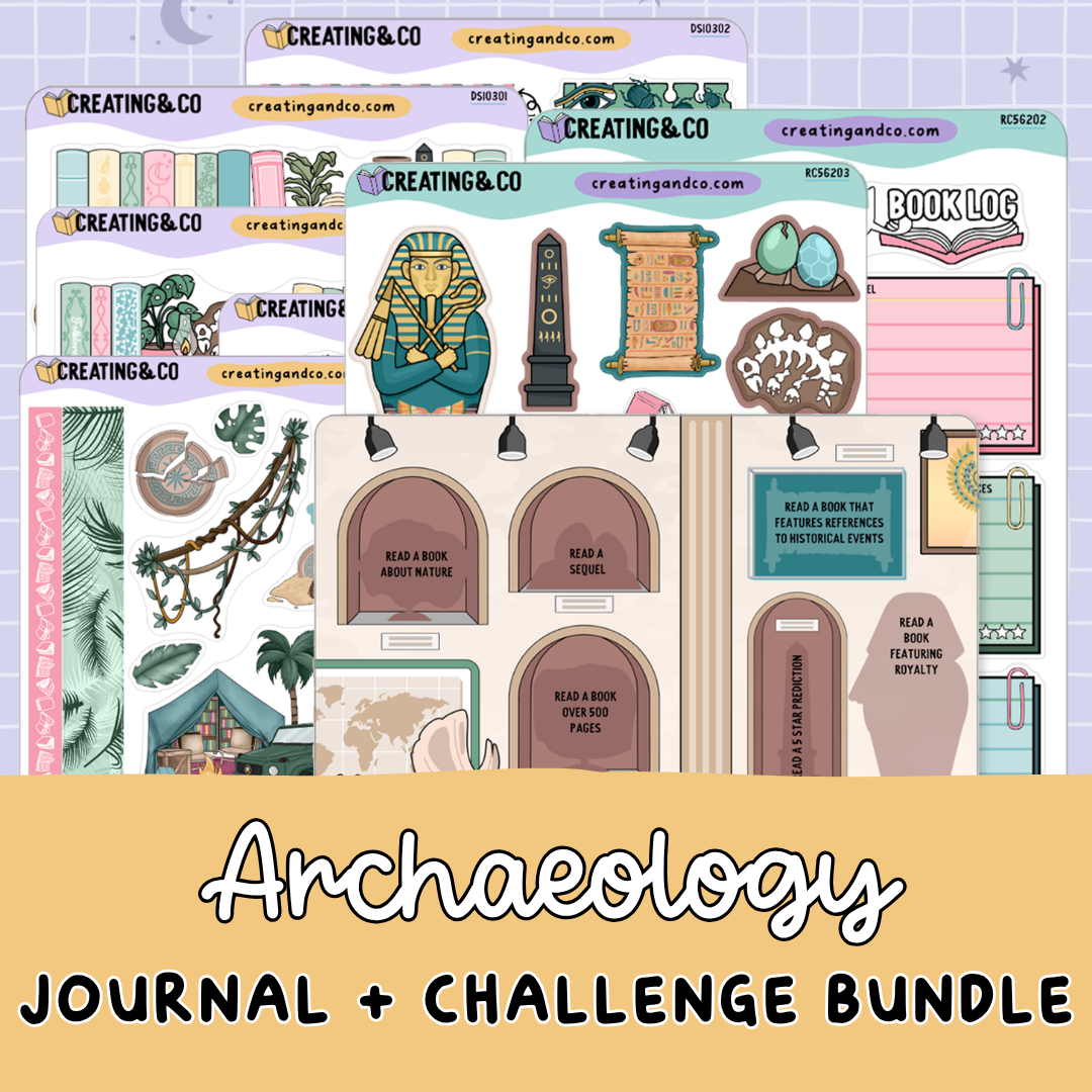 Archaeology Journal Sheets + Museum Challenge Bundle