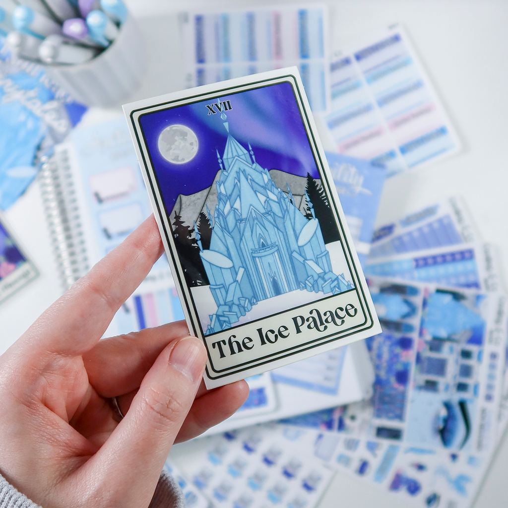 Ice Palace Arctic Nobility Tarot Card Vinyl Die Cut Sticker - IPVS