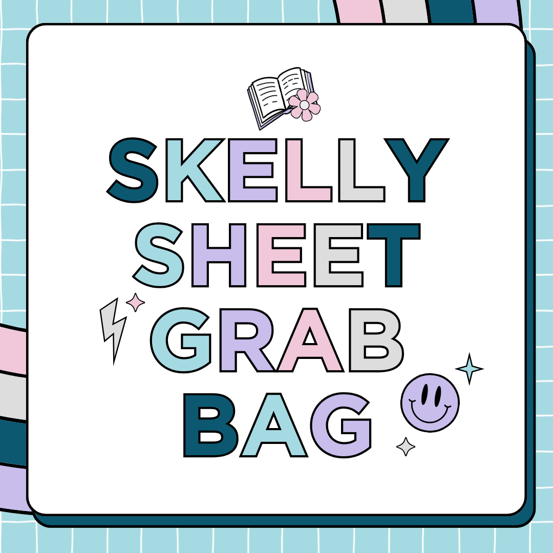 Skelly Sticker Sheets Grab Bag - 5 Sheets per Bag - SSBG