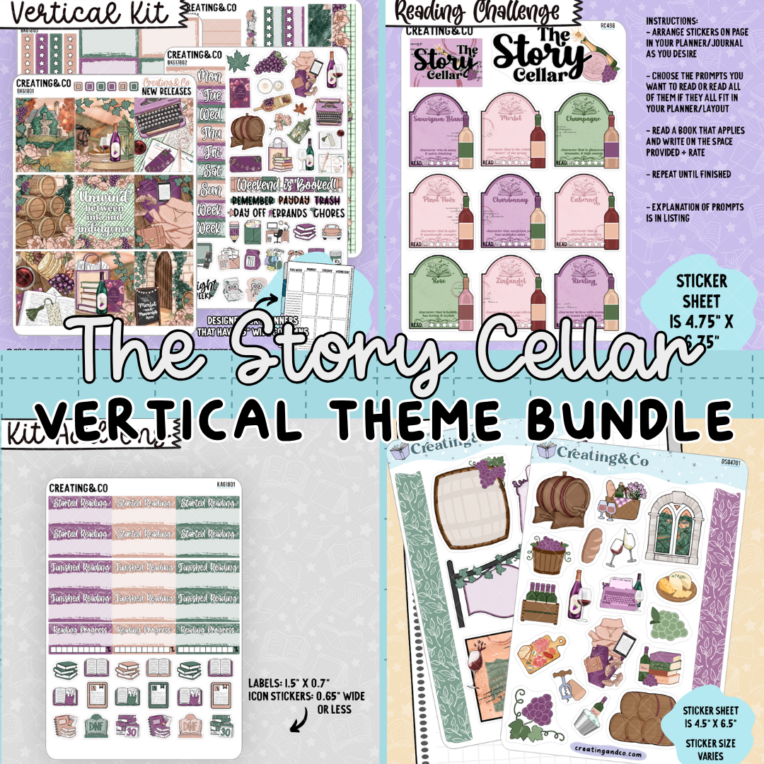 The Story Cellar Vertical Kit + Journal + Reading Challenge Bundle