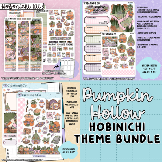 Pumpkin Hollow Cozy Reads Hobonichi Weekly Kit Bundle