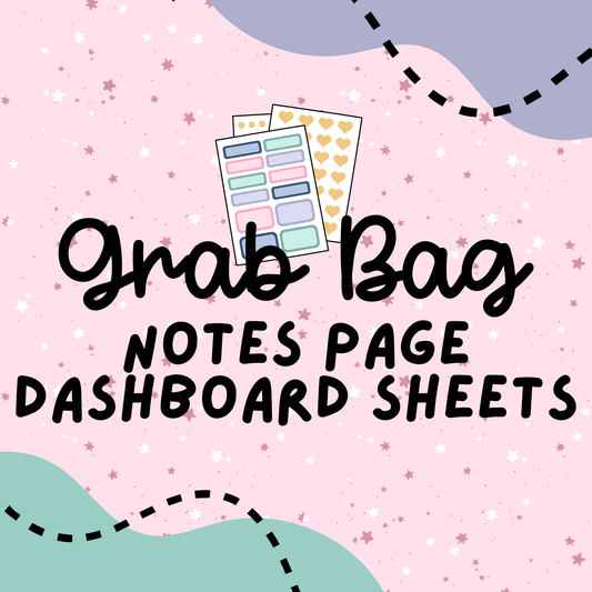 Notes Page Dashboard Grab Bag - 5 Sheets