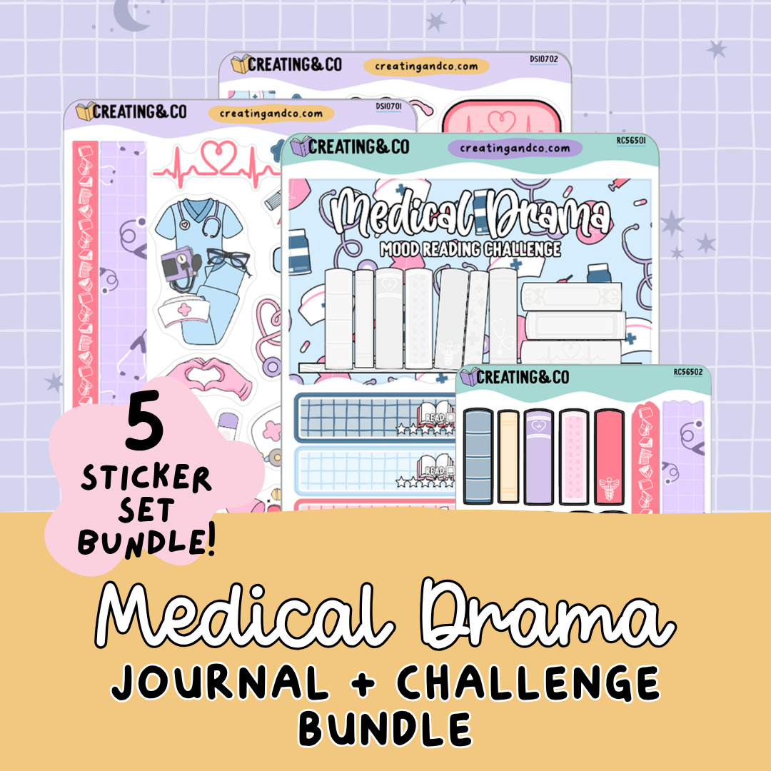 Medical Drama Journal Sheets + Reading Challenge Bundle