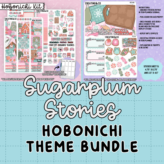 Sugarplum Stories Sweet Christmas Hobonichi Weekly Kit + Challenge Bundle