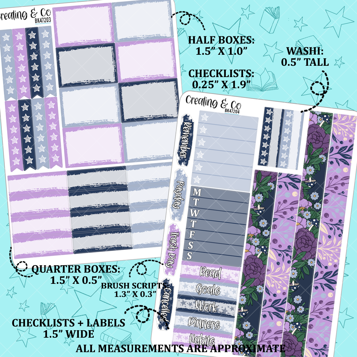 Fairy Forest Vertical Weekly Planner Kit  - BK472