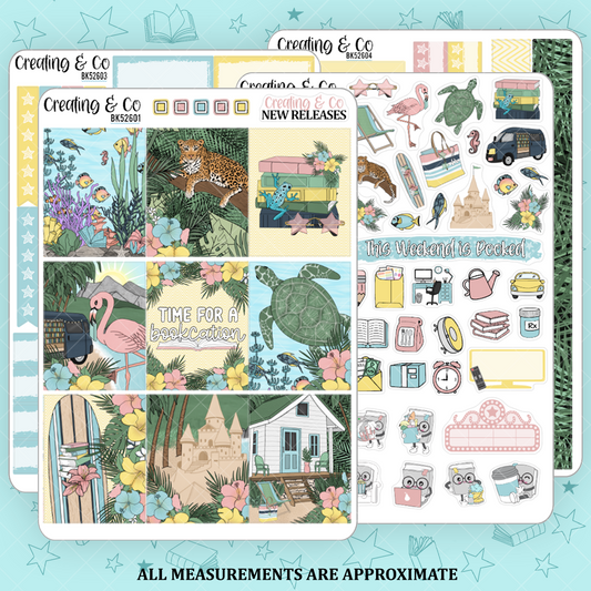 Tropical Bookcation Vertical Weekly Planner Kit  - BK526