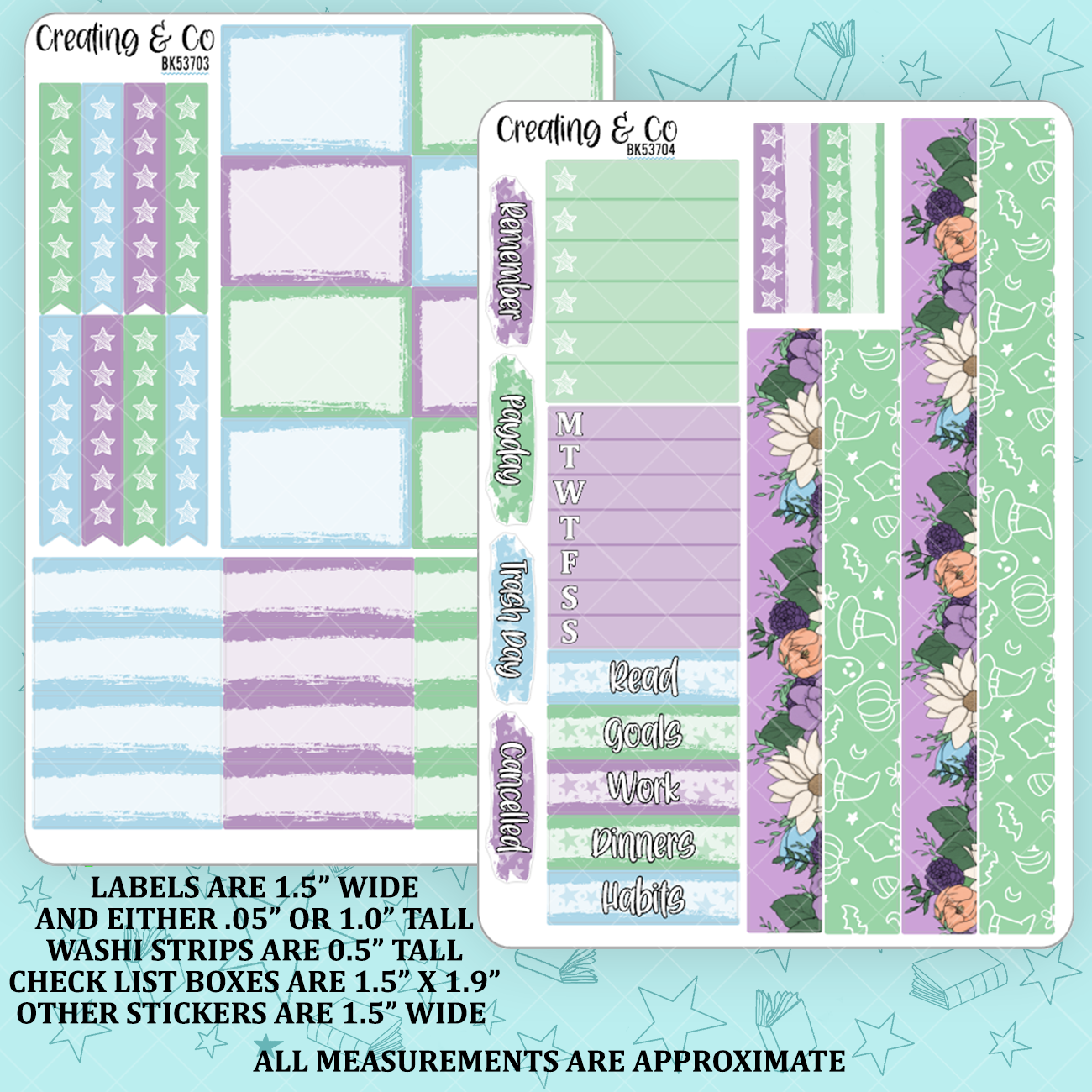 Read in Peace 2024 Vertical Weekly Planner Kit  - BK537