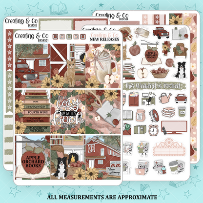 Apple Orchard Fall Challenge Vertical Weekly Planner Kit  - BK545