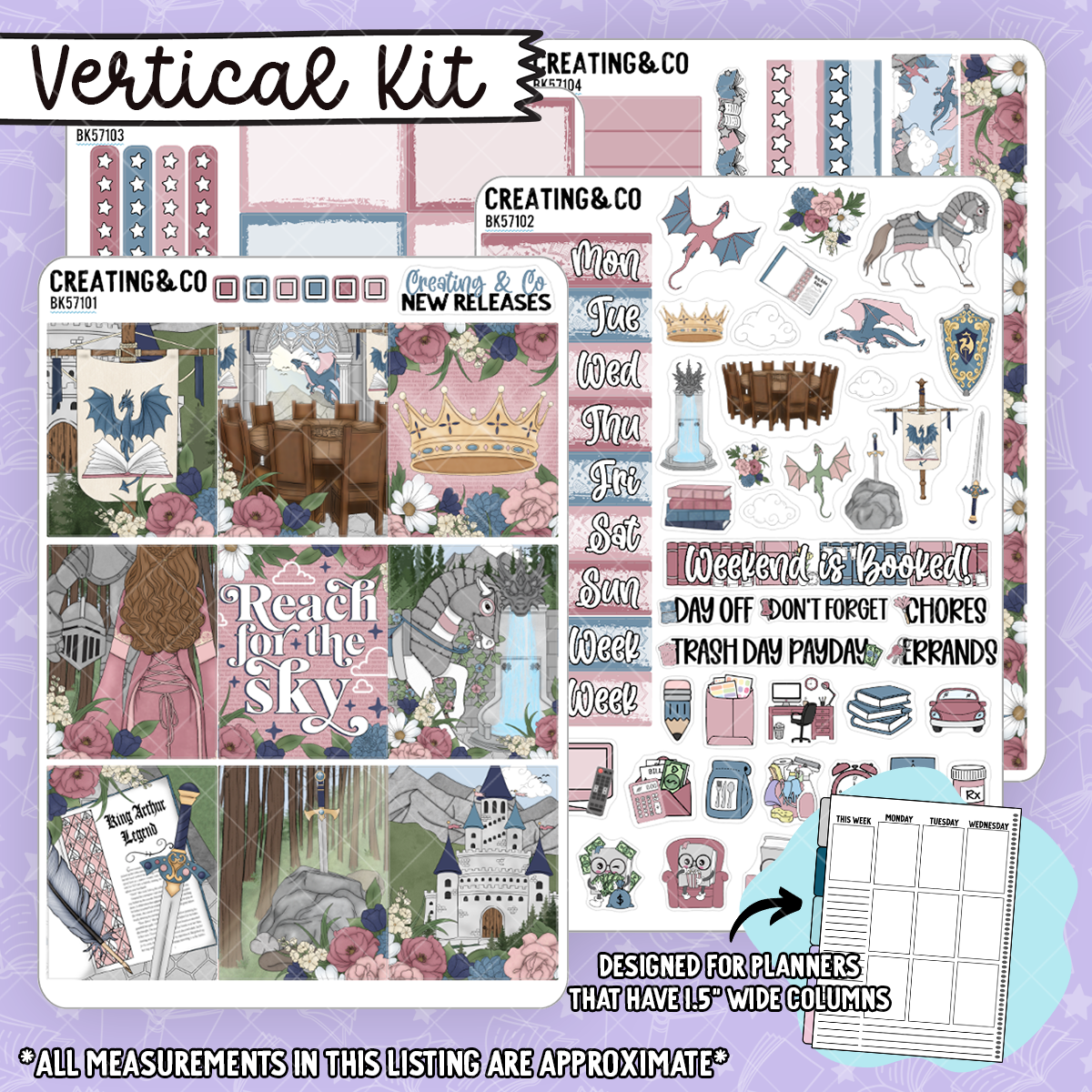 For the Sky Vertical Weekly Planner Kit  - BK571