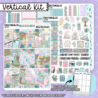 Gumdrops & Lollipops Vertical Weekly Planner Kit  - BK573