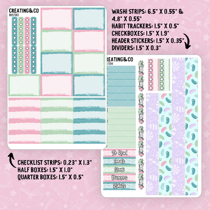 Gumdrops & Lollipops Vertical Weekly Planner Kit  - BK573