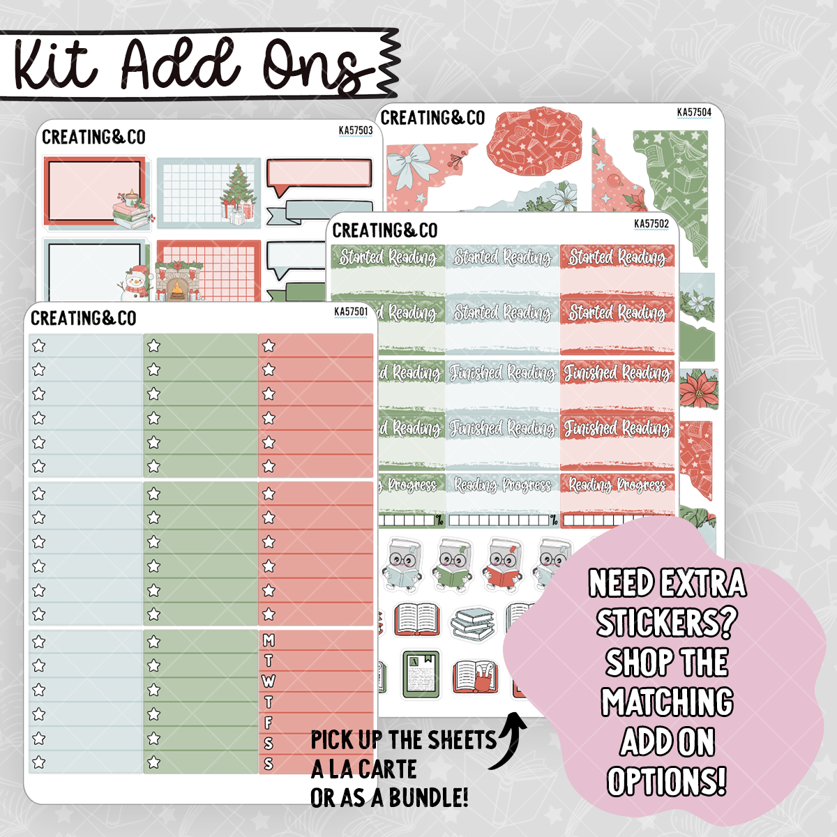 Cozy Christmas Vertical Weekly Planner Kit  - BK575