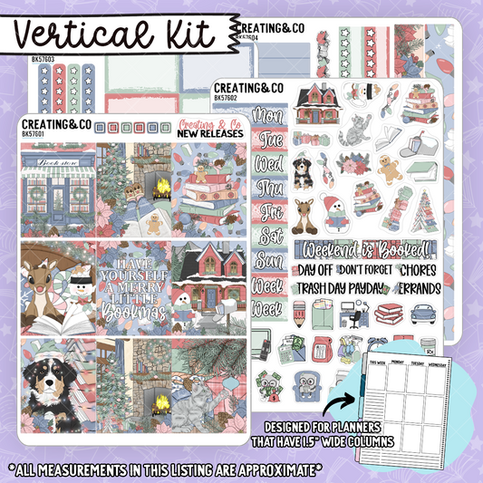 Merry Bookmas Vertical Weekly Planner Kit  - BK576