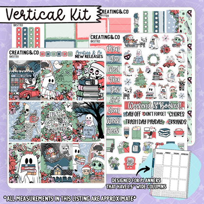 Spooky Little Christmas Vertical Weekly Planner Kit  - BK577