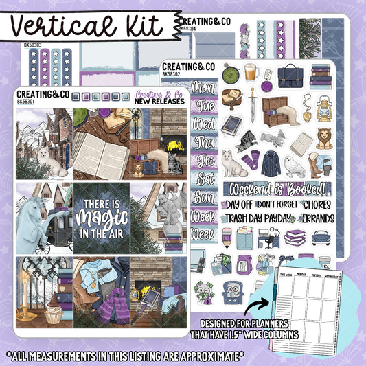 Winter Magic Vertical Weekly Planner Kit  - BK583