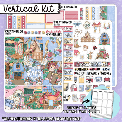 Wild Stories 2025 Spring Challenge Vertical Weekly Planner Kit  - BK591