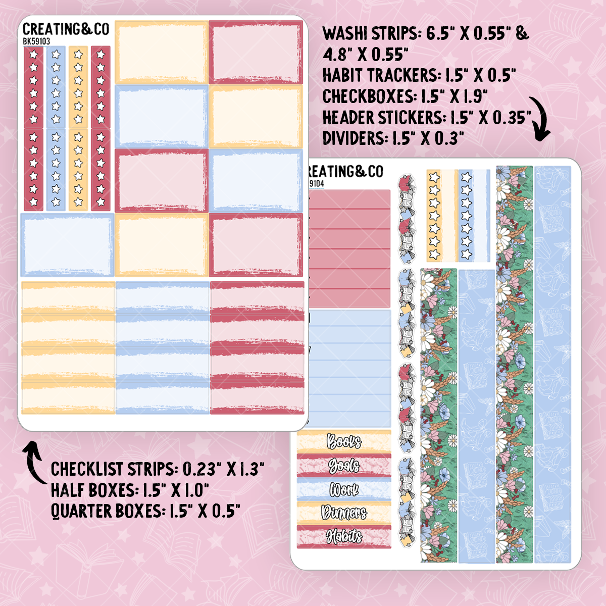 Wild Stories 2025 Spring Challenge Vertical Weekly Planner Kit  - BK591