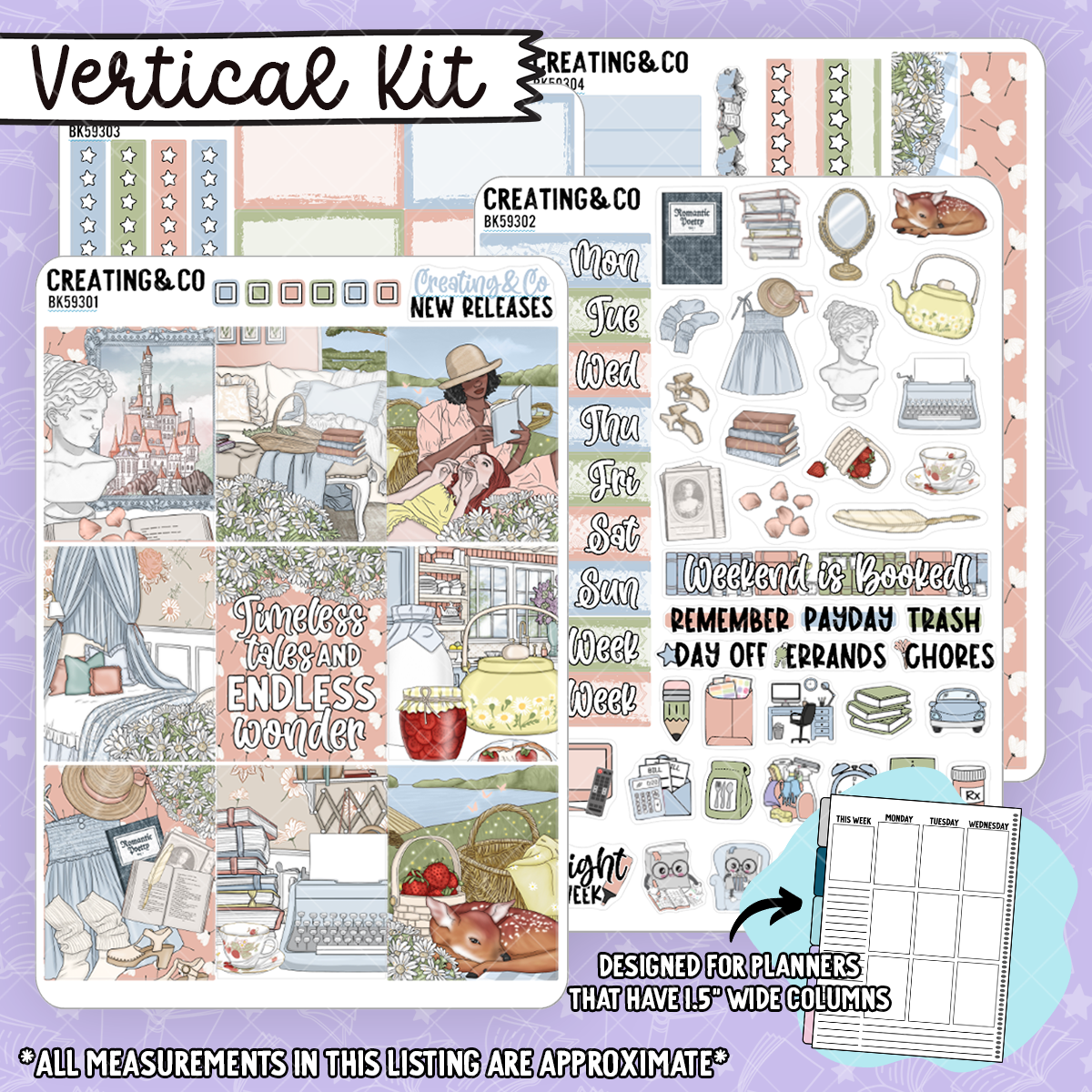 Timeless Tales Vertical Weekly Planner Kit  - BK593