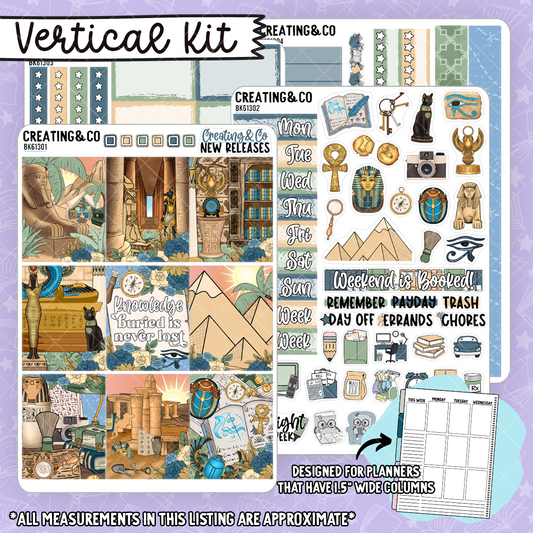 The Archivist's Curse Vertical Weekly Planner Kit  - BK613