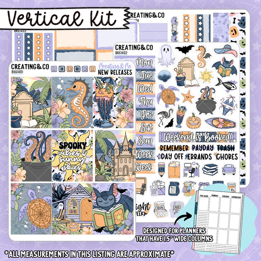 Wicked Waves Vertical Weekly Planner Kit  - BK614