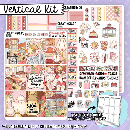Fox & Folio Vertical Weekly Planner Kit  - BK616