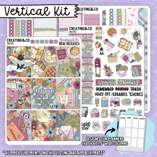 Autumn Adventure Vertical Weekly Planner Kit  - BK617