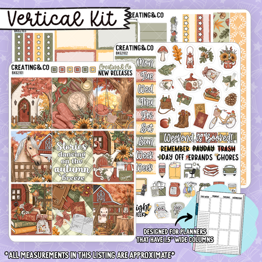 Autumn Stories Vertical Weekly Planner Kit  - BK621