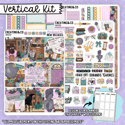 Academic Wisdom Vertical Weekly Planner Kit  - BK622