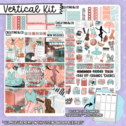 Shimmering Stories Showgirl Vertical Weekly Planner Kit  - BK624