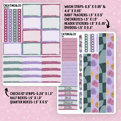 Haunted Carnival Vertical Weekly Sticker Kit - xBK626