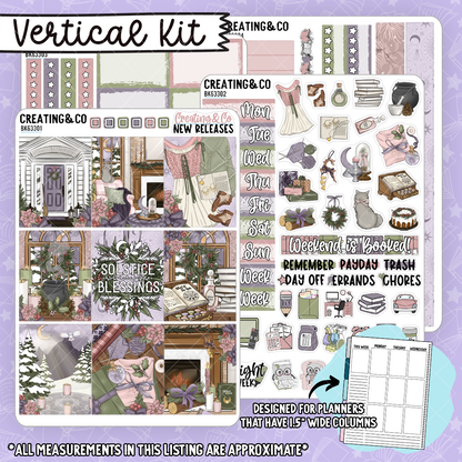 Solstice Wishes Vertical Weekly Planner Kit  - BK633