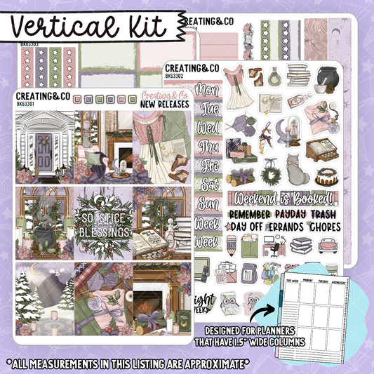 Solstice Wishes Vertical Weekly Planner Kit  - BK633