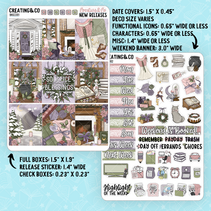 Blooming Darkness *LIMITED* Weekly Sticker Kit -