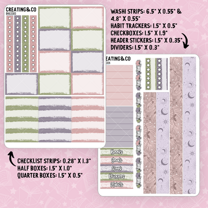 Blooming Darkness *LIMITED* Weekly Sticker Kit -